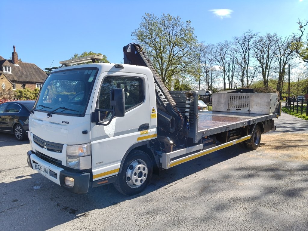 2016 Other Mitsubishi Canter 7C15 with front crane crane flats for sale
